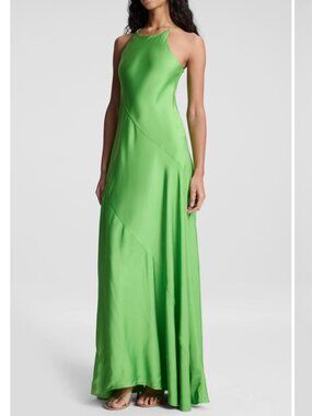 A.L.C. Sybil Bias Cut Satin Maxi Dress